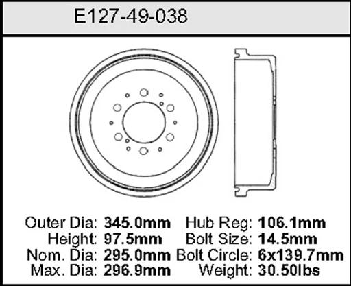 Bendix - BENE12749038 - E12749038