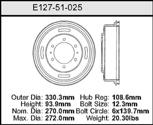 Bendix - BENE12751025 - E12751025