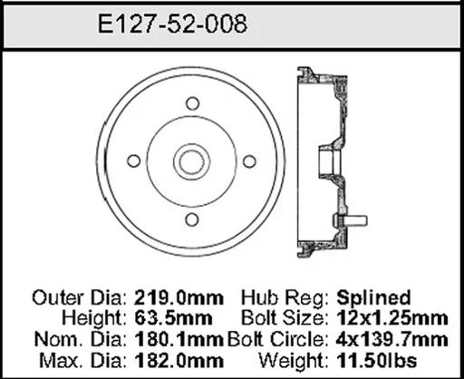 Bendix - BENE12752008 - E12752008