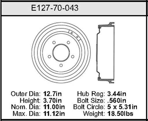 Bendix - BENE12770043 - E12770043