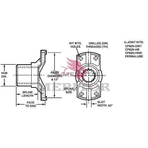 Meritor - ROC82NYS3116 - 82NYS3116
