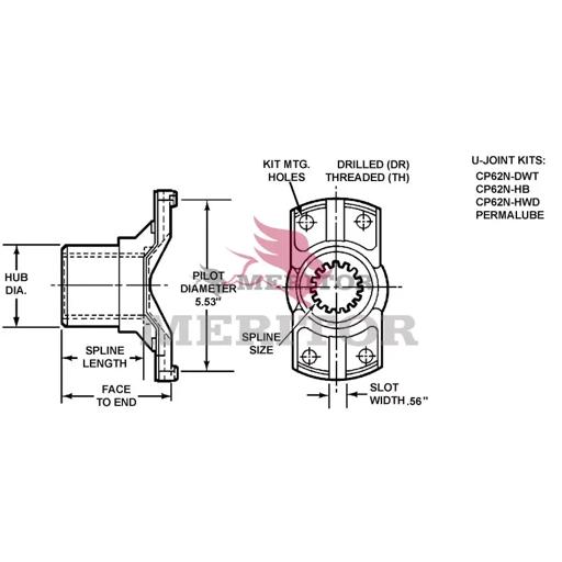 Meritor - ROC62NYS2832 - 62NYS2832
