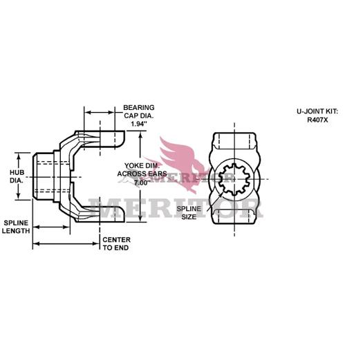 Meritor - ROC176N4651 - 176N4651