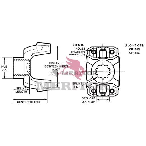 Meritor - ROC155N440711X - 155N440711X
