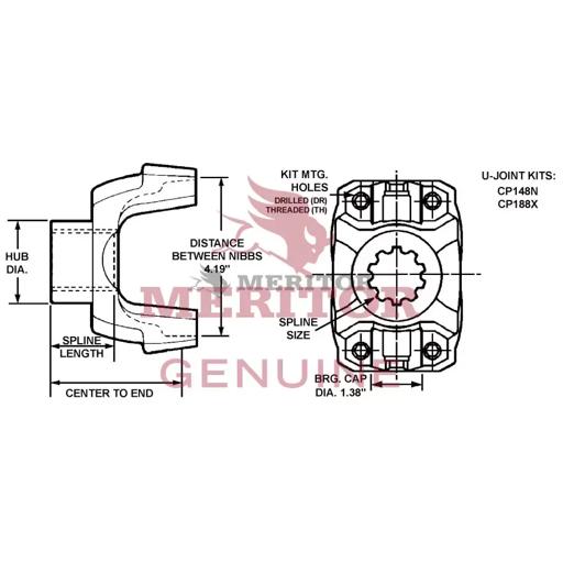 Meritor - ROC148N43861 - 148N43861
