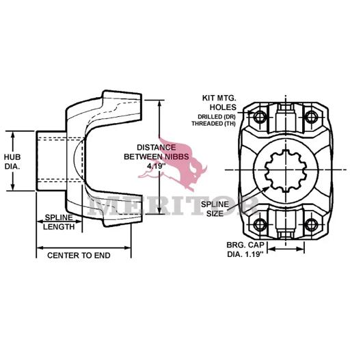 Meritor - ROC148N44421X - 148N44421X
