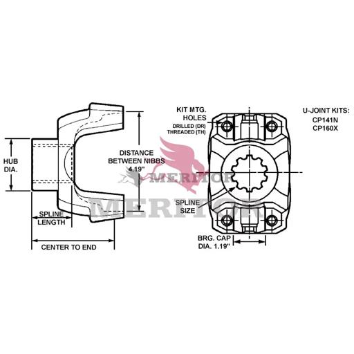 Meritor - ROC141N43941 - 141N43941