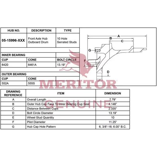 Meritor - ROC15159961002 - 15159961002