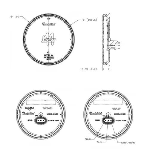 Truck-Lite - TRL44332R - 44332R