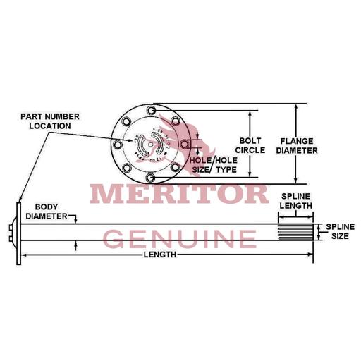 Meritor - ROC3202Q8805 - 3202Q8805