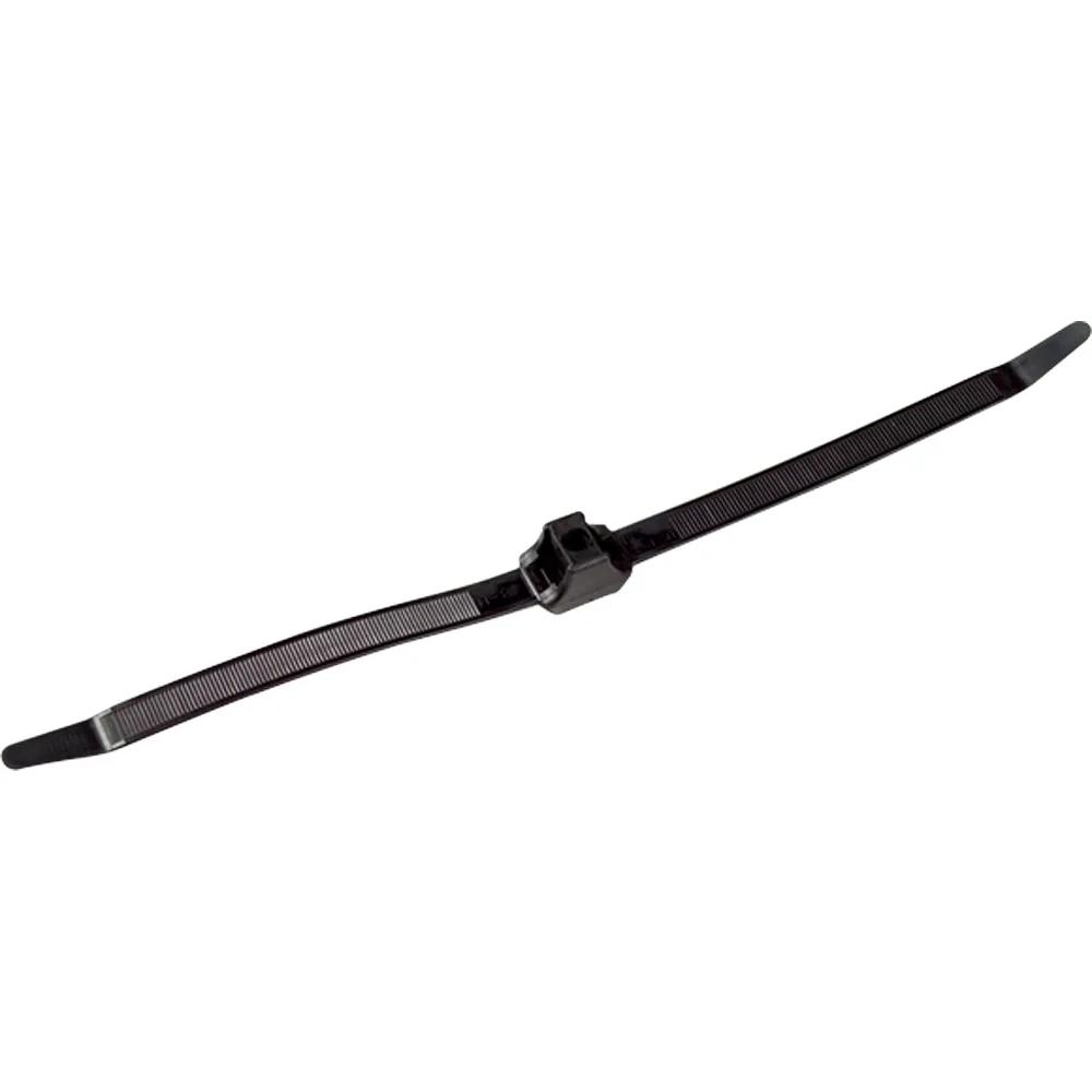 GRO 836040 | Releasable Dual Clamp Cable Tie, Black, Polyamide 6.6