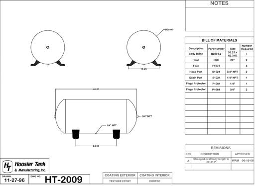 Hoosier Tank - HOOHT2009 - HT2009