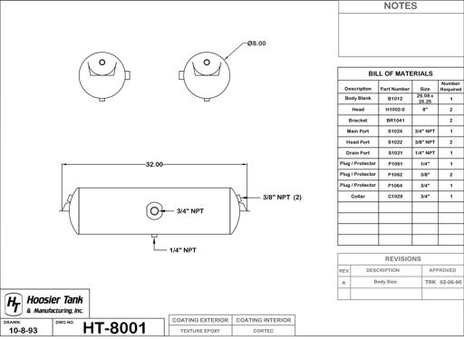 Hoosier Tank - HOOHT8001 - HT8001