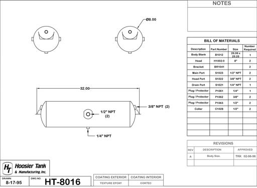 Hoosier Tank - HOOHT8016 - HT8016