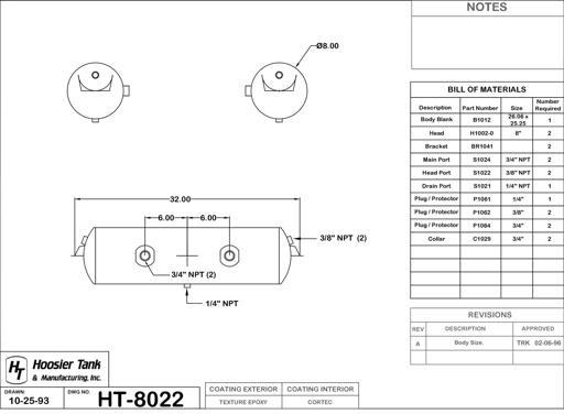 Hoosier Tank - HOOHT8022 - HT8022