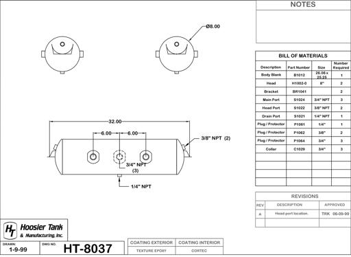 Hoosier Tank - HOOHT8037 - HT8037