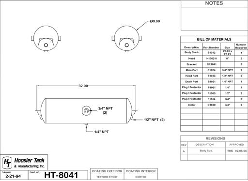 Hoosier Tank - HOOHT8041 - HT8041