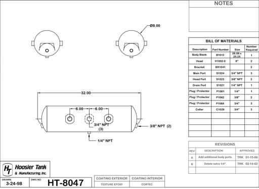 Hoosier Tank - HOOHT8047 - HT8047