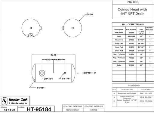 Hoosier Tank - HOOHT95184 - HT95184
