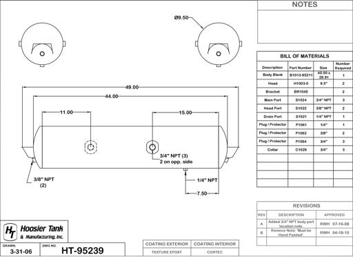 Hoosier Tank - HOOHT95239 - HT95239